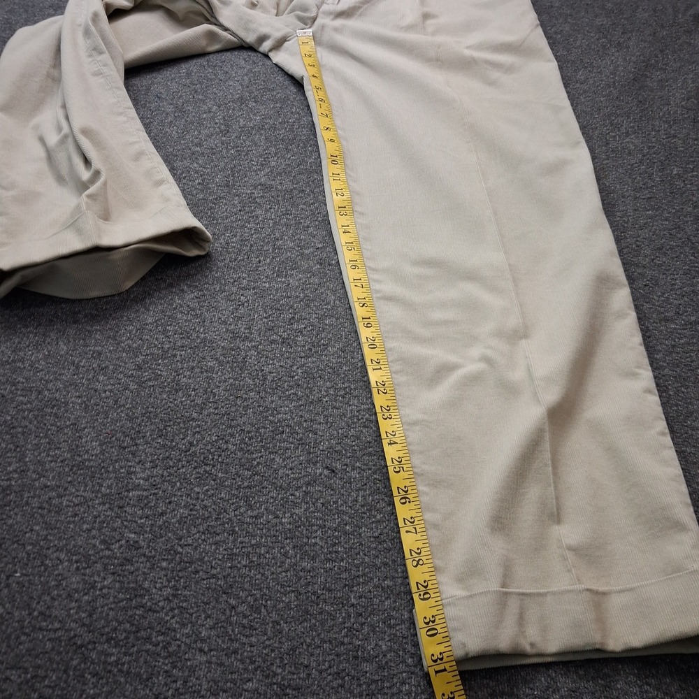 Polo Ralph Lauren Siena Corduroy Pants Mens 36x31 Pleated Cuffed Cotton Preppy - Picture 4 of 16